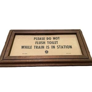 1917 Train Station Sign